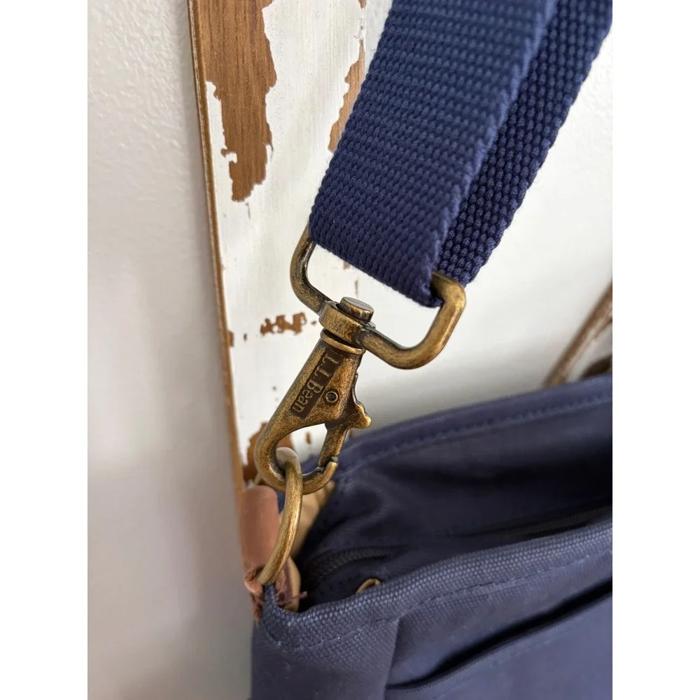 L.L.Bean Stonington Daily Carry Work Bag in navy canvas